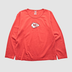 Kansas City Chiefs NFL 2000s Long Sleeve T-shirt - Red Vintage discount