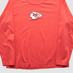 Kansas City Chiefs NFL 2000s Long Sleeve T-shirt - Red Vintage discount