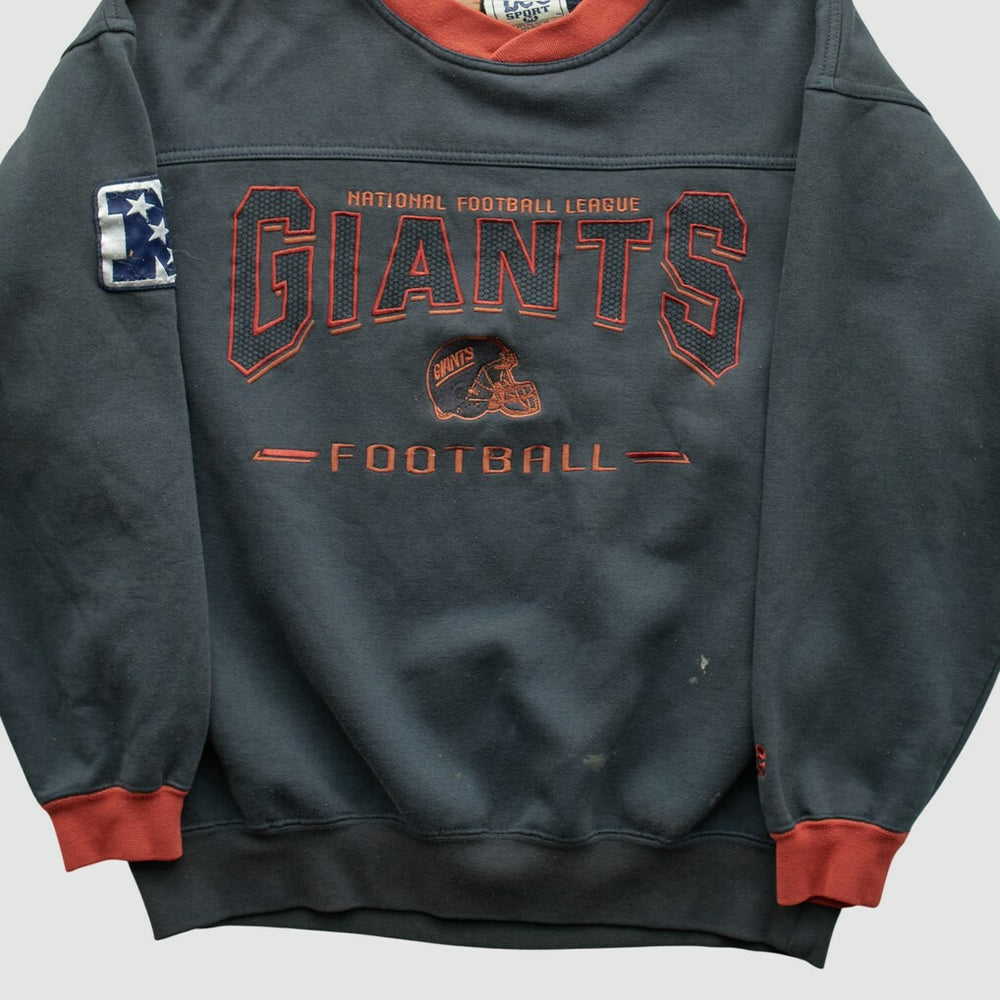 New York Giants Lee Apparel 90s Pullover Sweatshirt - Charcoal Vintage for sale
