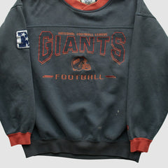 New York Giants Lee Apparel 90s Pullover Sweatshirt - Charcoal Vintage for sale