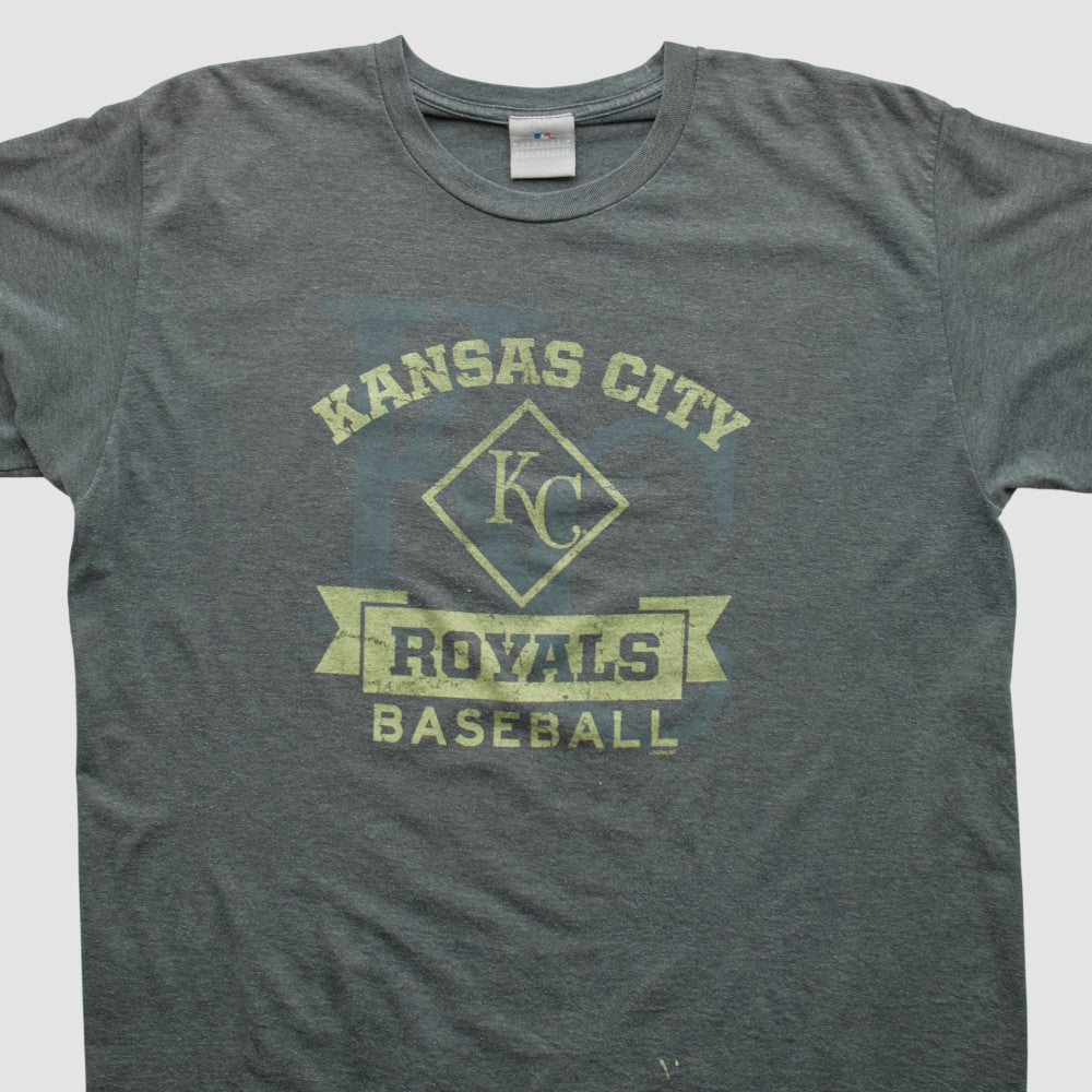 Kansas City Royals Genuine Merchandise 2000s T-shirt Dark Heather Gray Vintage