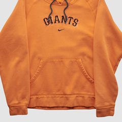 San Francisco Giants 2000s Hooded Pullover Sweatshirt Orange Vintage