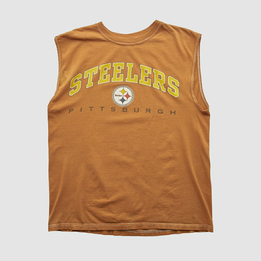 Pittsburgh Steelers True Fan 90s Tank - Clay Vintage sale