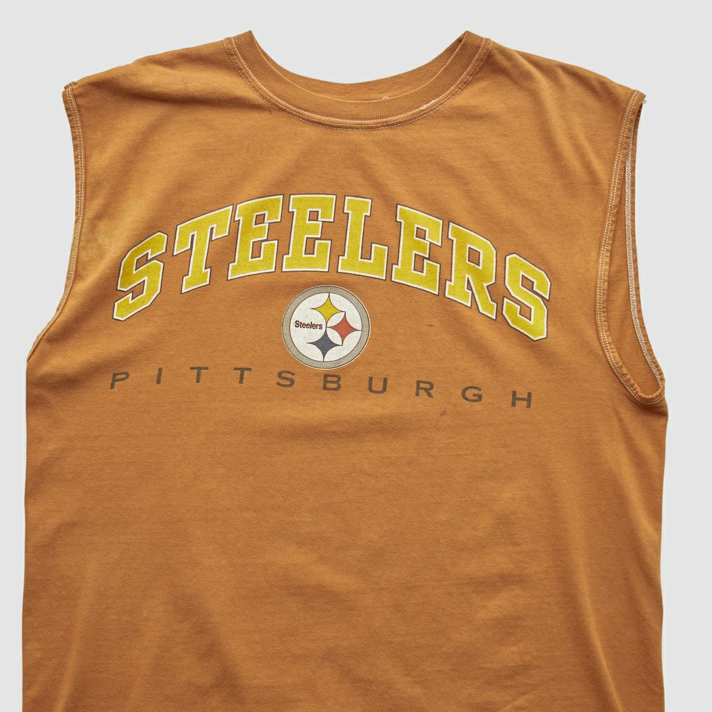 Pittsburgh Steelers True Fan 90s Tank - Clay Vintage sale