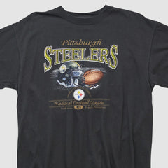 Pittsburgh Steelers NFL 2000s T-shirt - Black Vintage sale