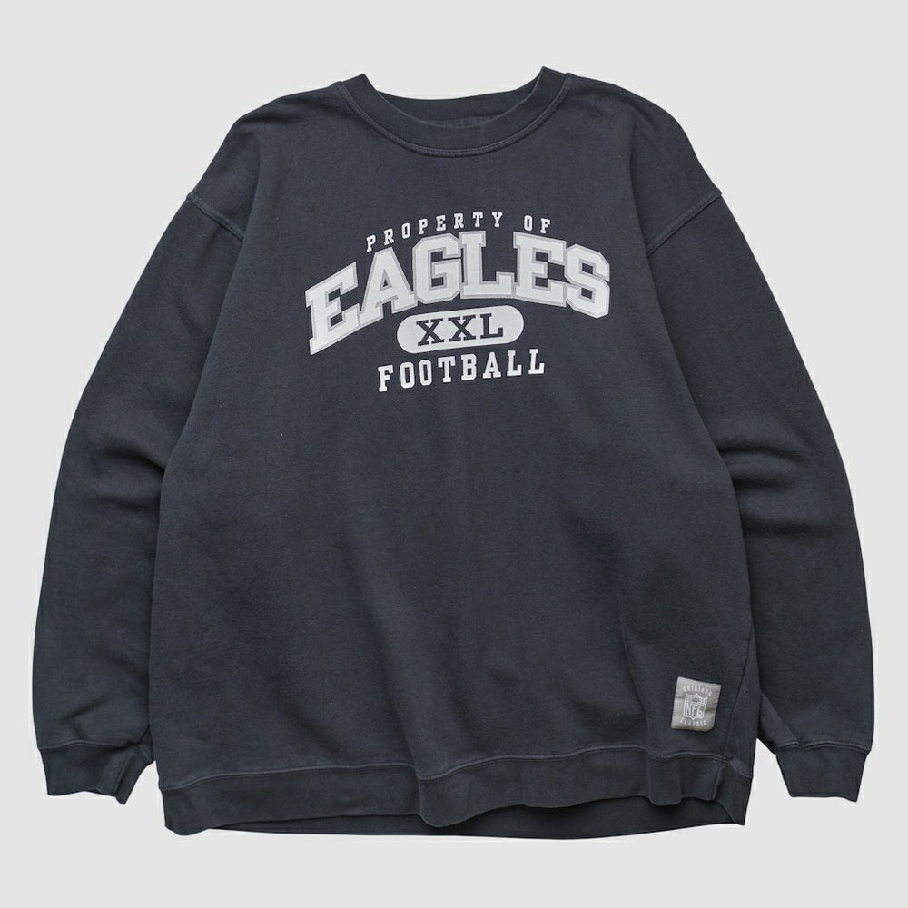 Philadelphia Eagles Reebok 2000s Pullover Sweatshirt - Black Vintage discount