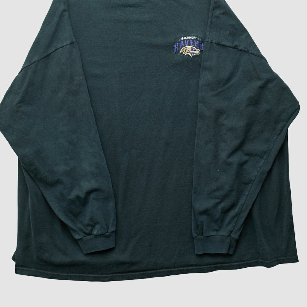 Baltimore Ravens 90s Long Sleeve T-shirt - Black Vintage sale