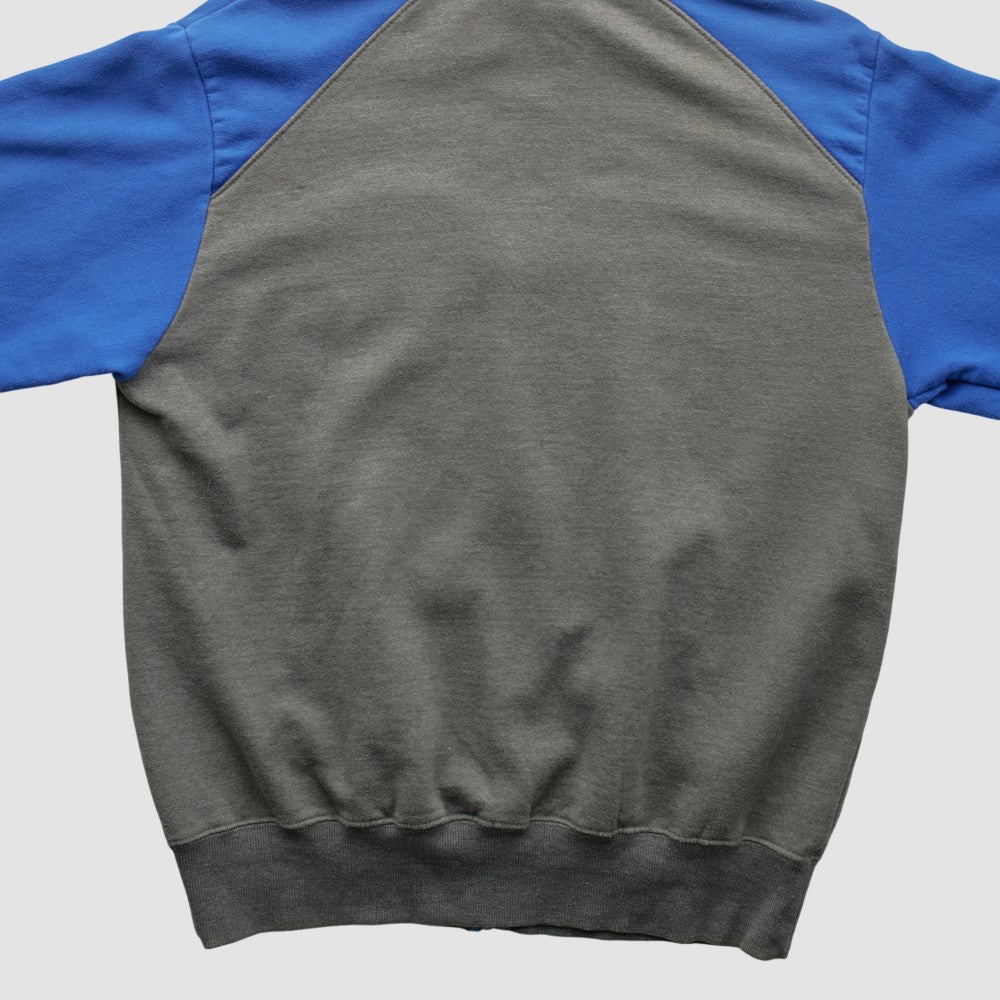 Kansas City Royals Majestic 2000s Full Zip Sweatshirt Dark Heather Gray Vintage