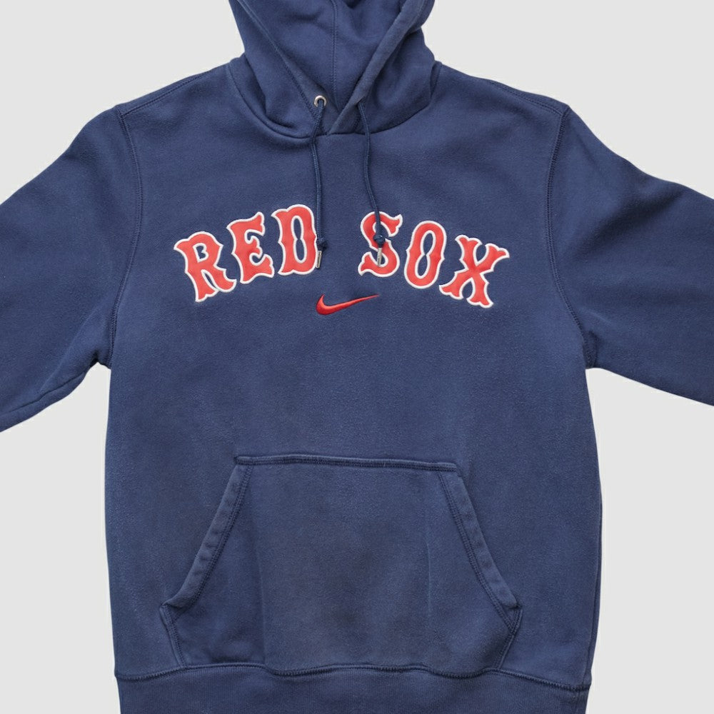 Boston Red Sox 2010s Hooded Pullover Sweatshirt Navy Vintage