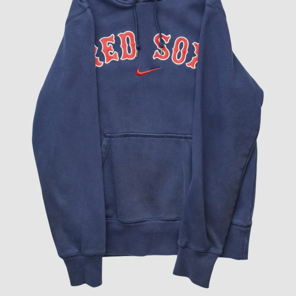 Boston Red Sox 2010s Hooded Pullover Sweatshirt Navy Vintage
