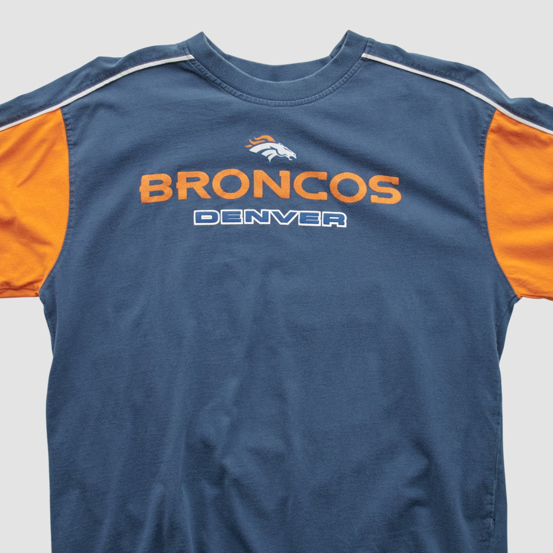 Denver Broncos NFL 2000s Long Sleeve T-shirt - Navy Vintage discount