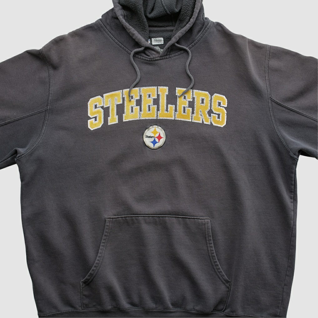 Pittsburgh Steelers NFL 2010s Hooded Pullover Sweatshirt - Black Vintage online