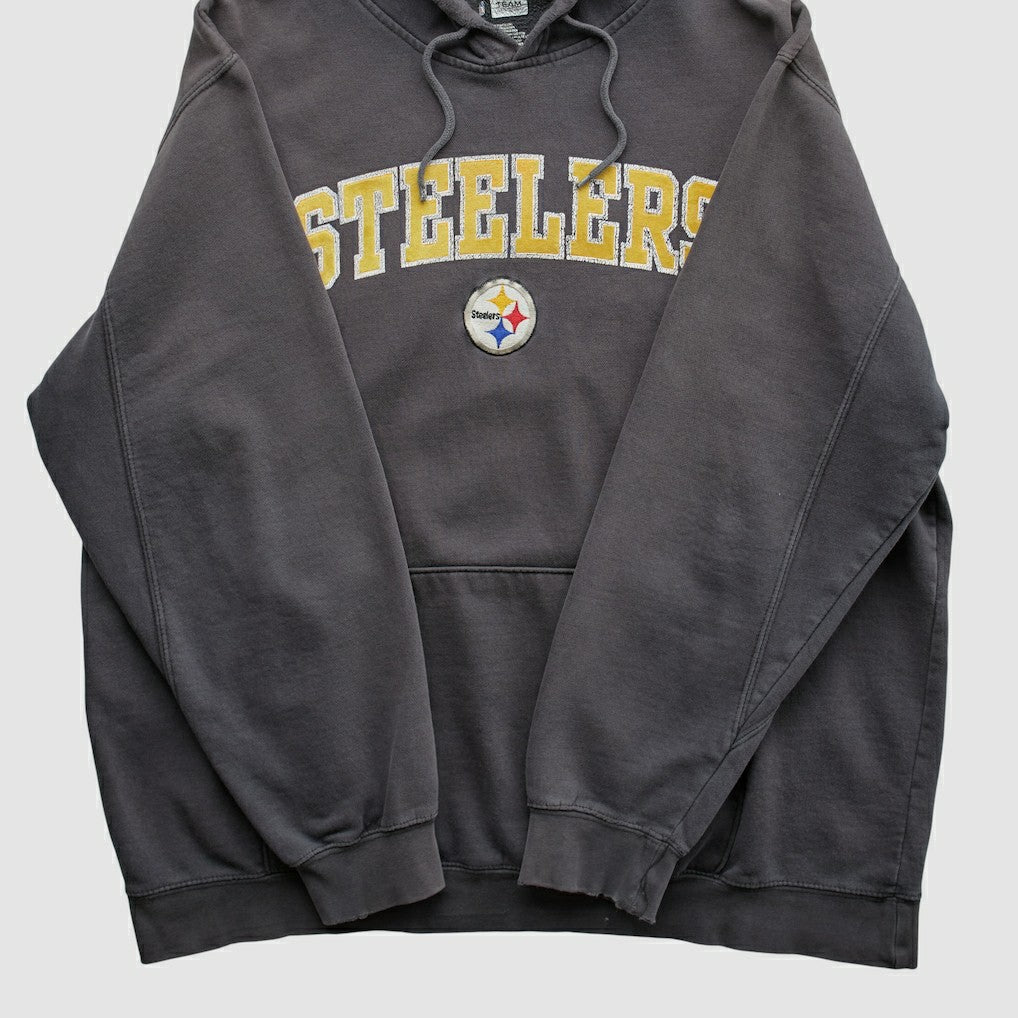 Pittsburgh Steelers NFL 2010s Hooded Pullover Sweatshirt - Black Vintage online