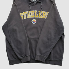 Pittsburgh Steelers NFL 2010s Hooded Pullover Sweatshirt - Black Vintage online
