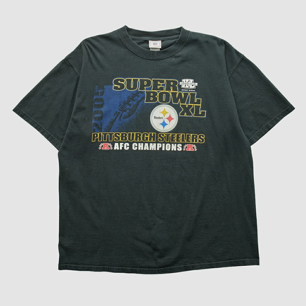 Pittsburgh Steelers NFL 2006 T-shirt - Black Vintage cheap