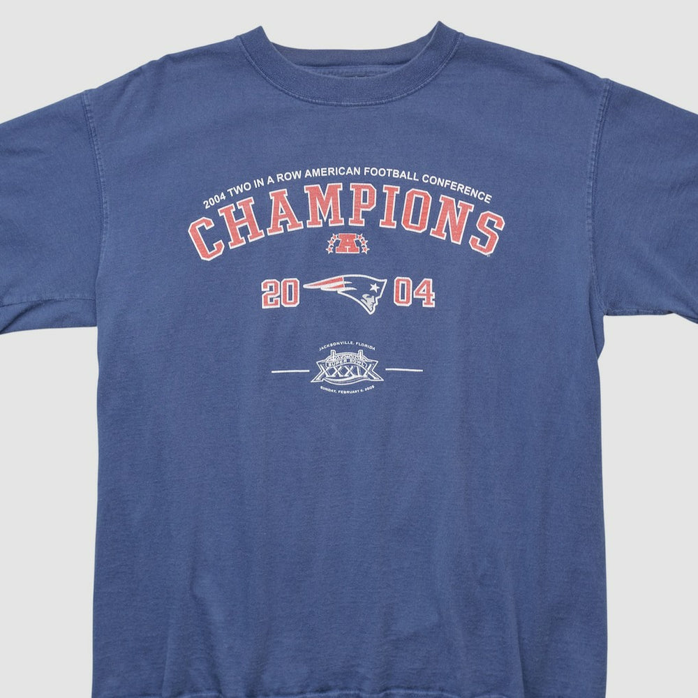New England Patriots 2004 T-shirt - Navy Vintage sale