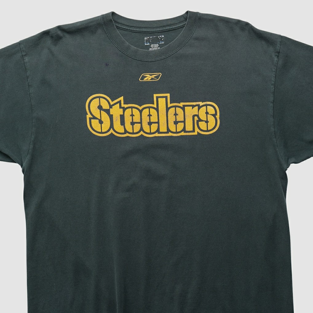Pittsburgh Steelers Reebok 2000s T-shirt - Black Vintage discount