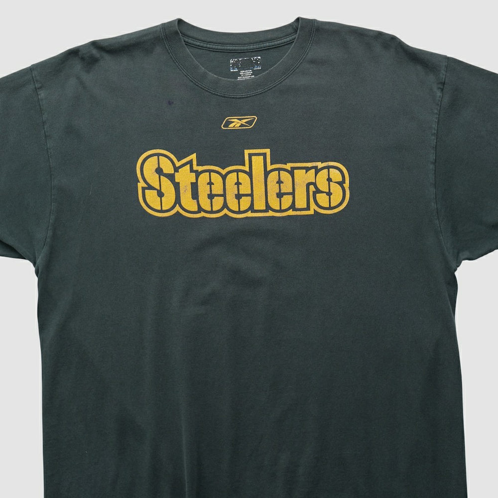 Pittsburgh Steelers Reebok 2000s T-shirt - Black Vintage discount
