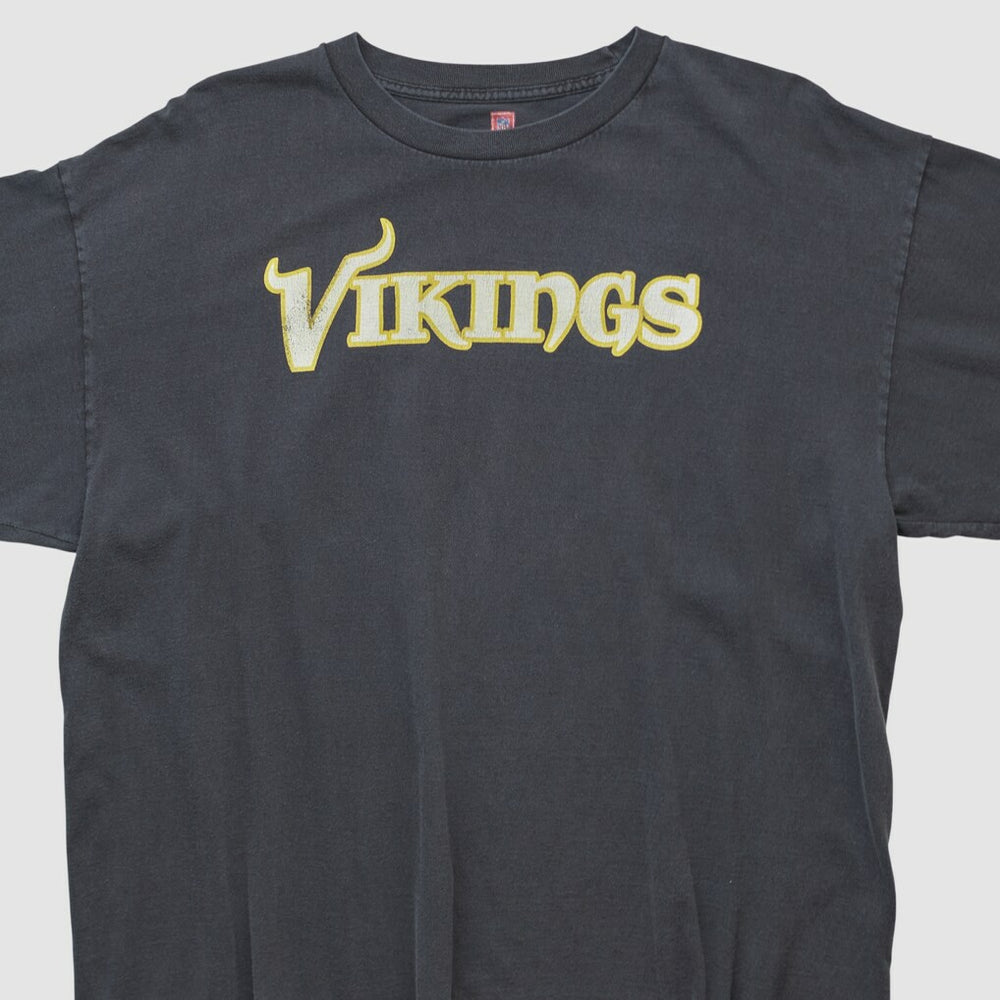 Minnesota Vikings NFL 2000s Long Sleeve T-shirt - Black Vintage on sale
