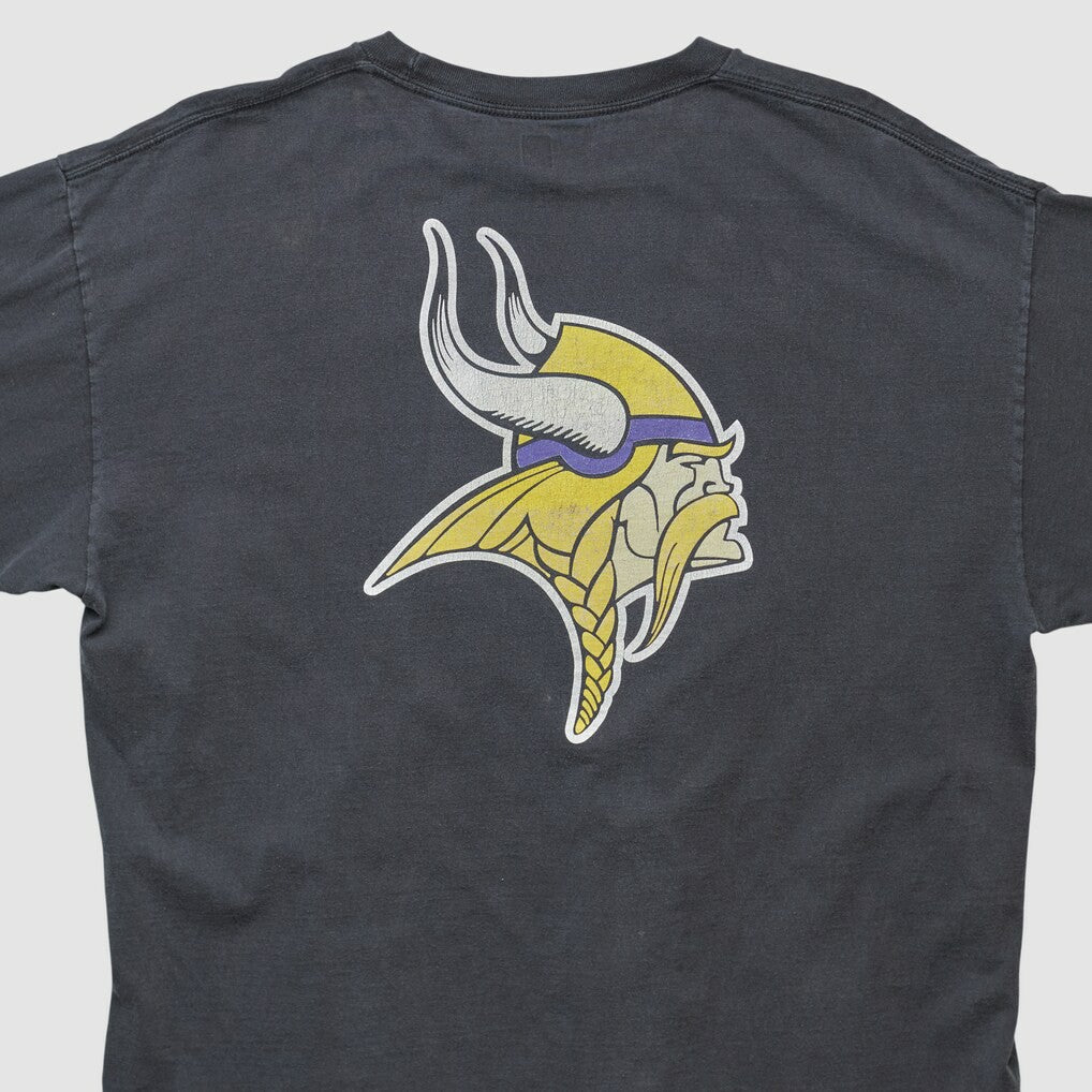 Minnesota Vikings NFL 2000s Long Sleeve T-shirt - Black Vintage on sale
