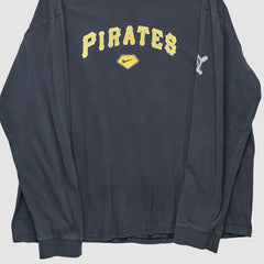 Pittsburgh Pirates 2000s Long Sleeve T-shirt Navy Vintage
