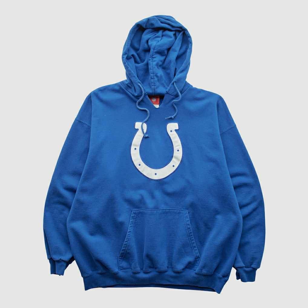 Indianapolis Colts NFL 2000s Hooded Pullover Sweatshirt - Blue Vintage outlet