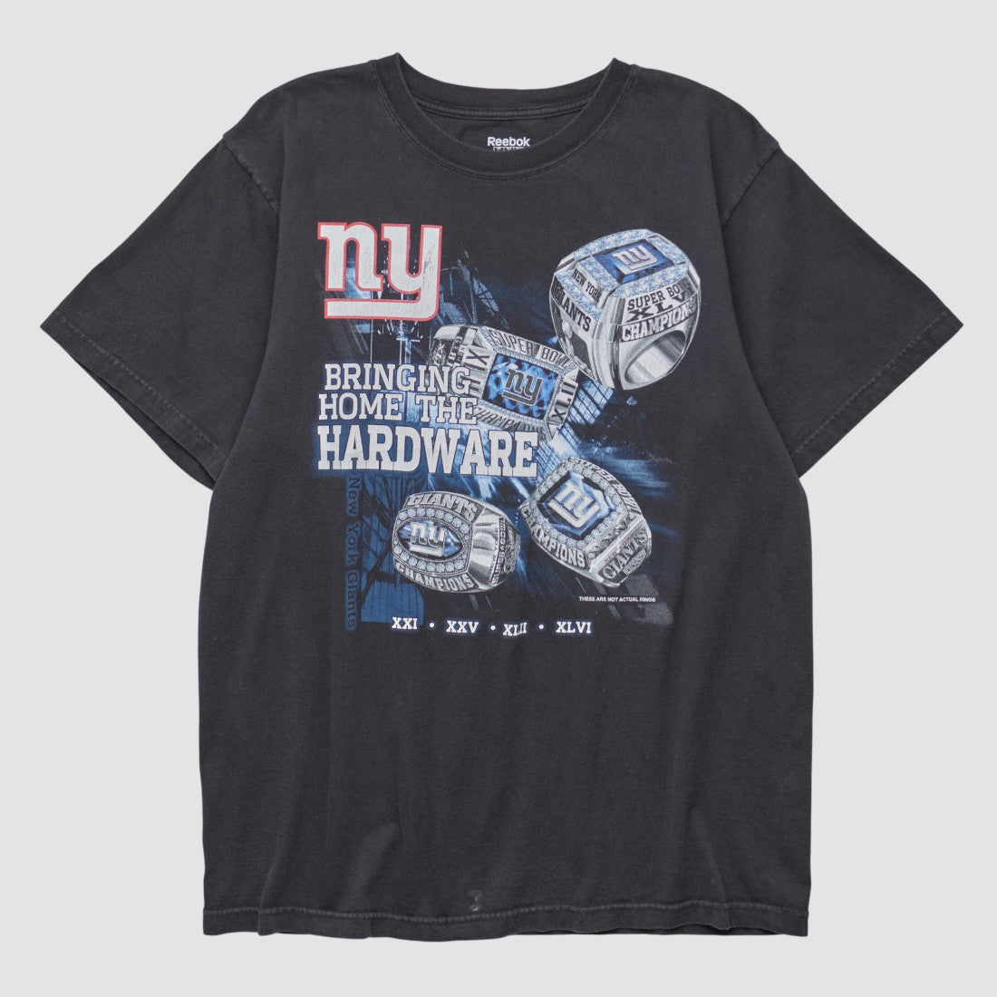 New York Giants Reebok 2000s T-shirt - Black Vintage on sale