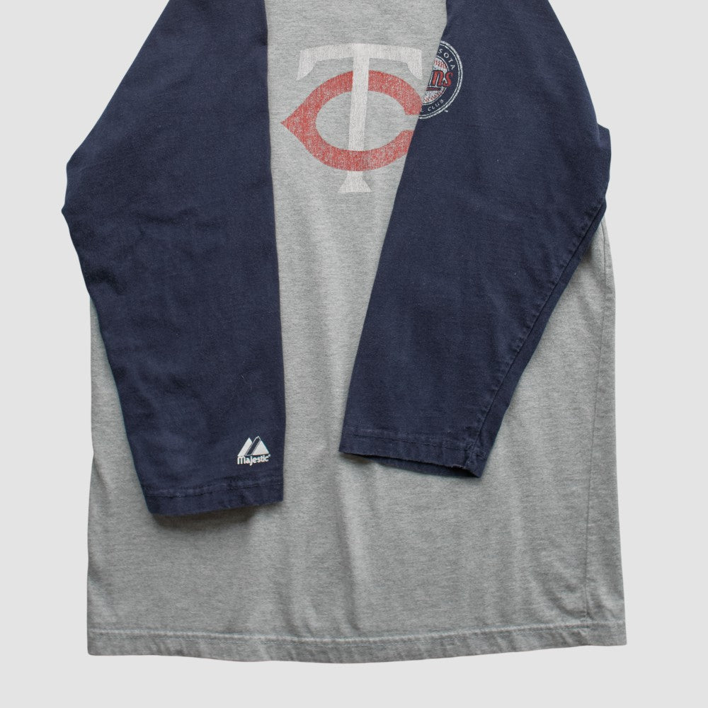 Minnesota Twins Majestic 2000s T-shirt Heather Gray Vintage