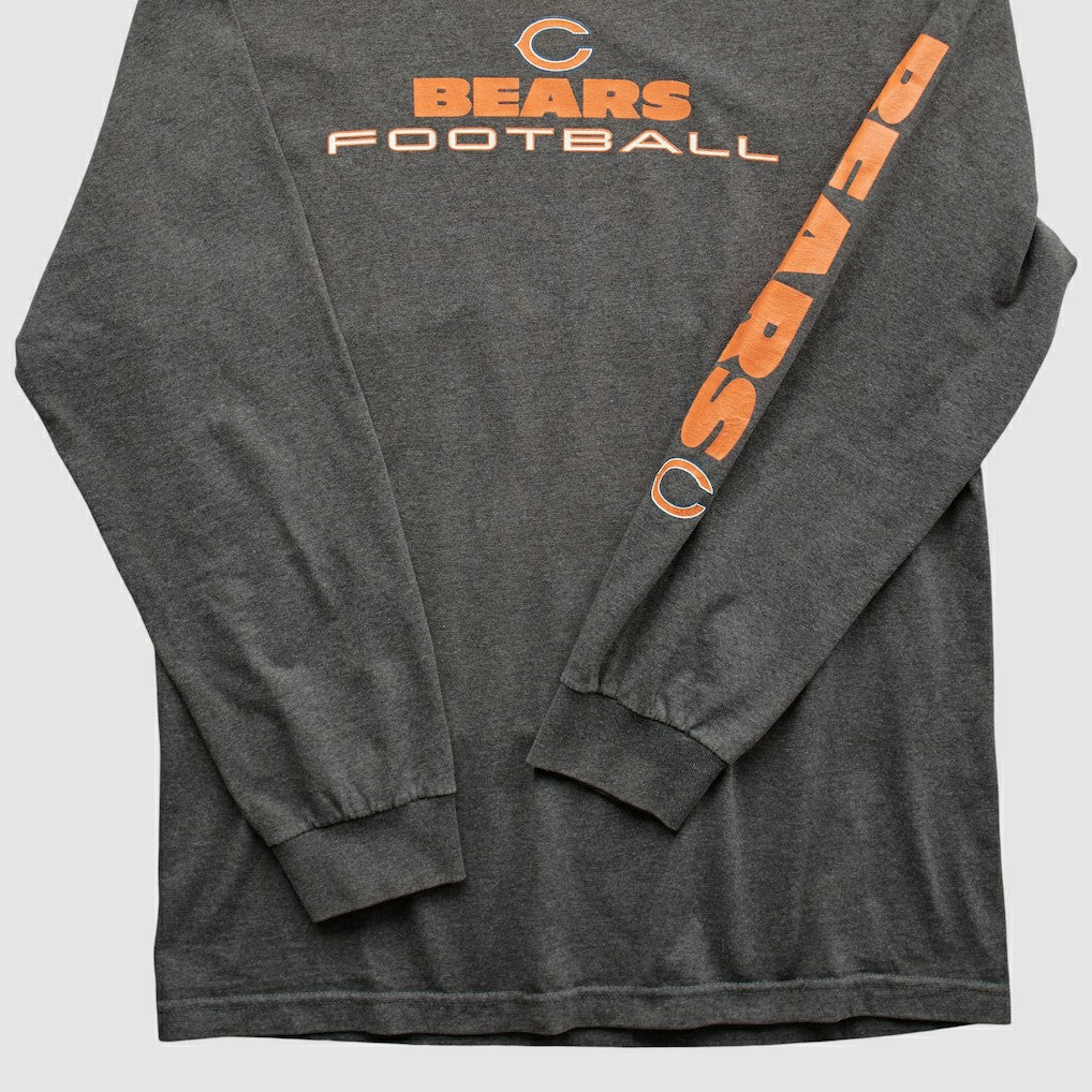 Chicago Bears NFL 2010s Long Sleeve T-shirt - Dark Heather Gray Vintage discount