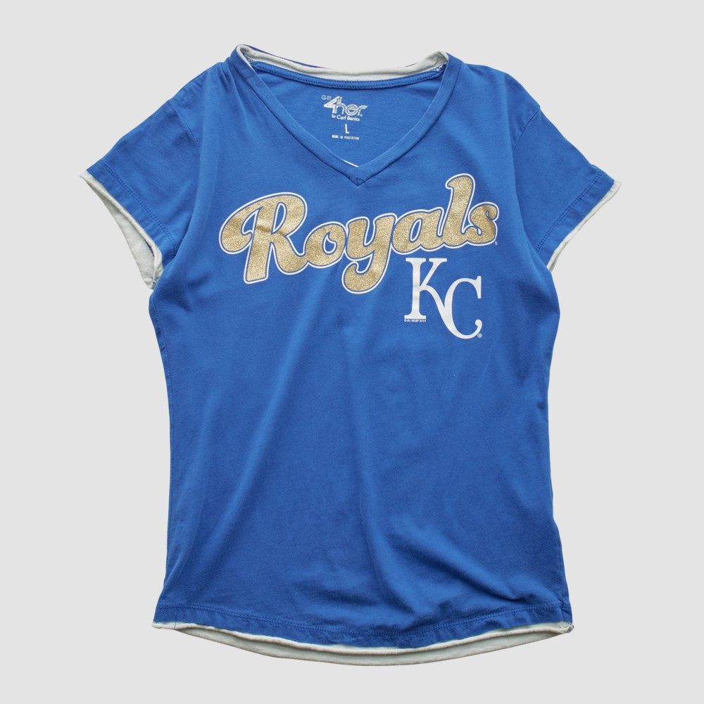 Kansas City Royals Carl Banks 2010s T-shirt Blue Vintage
