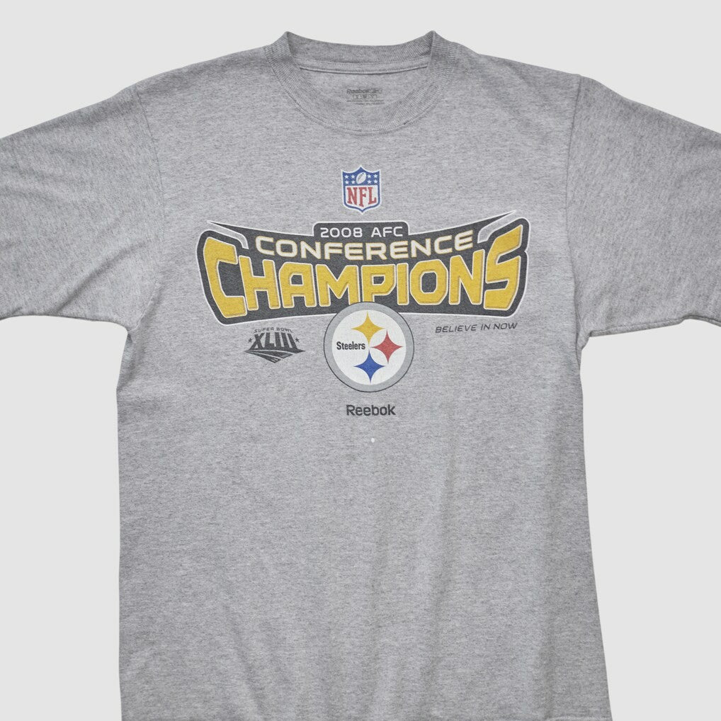 Conference Champions Reebok 2008 T-shirt - Heather Gray Vintage for sale
