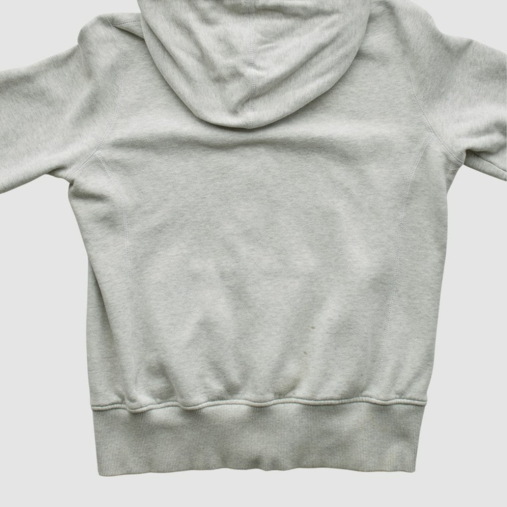 New York Yankees 2000s Hooded Full Zip Sweatshirt Heather Gray Vintage