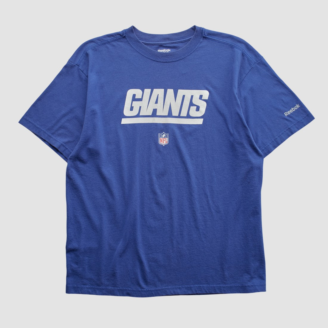 New York Giants Reebok 2000s T-shirt - Blue Vintage sale