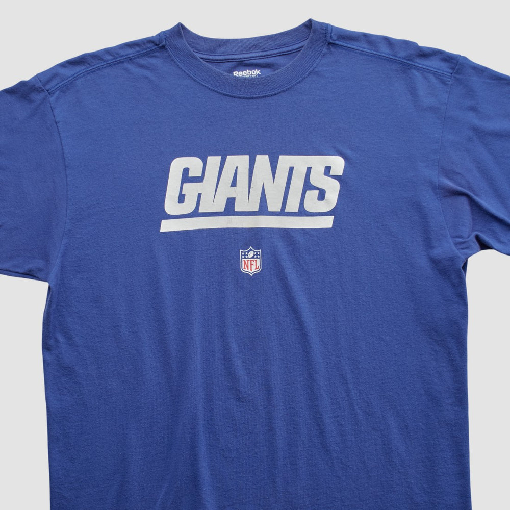 New York Giants Reebok 2000s T-shirt - Blue Vintage sale