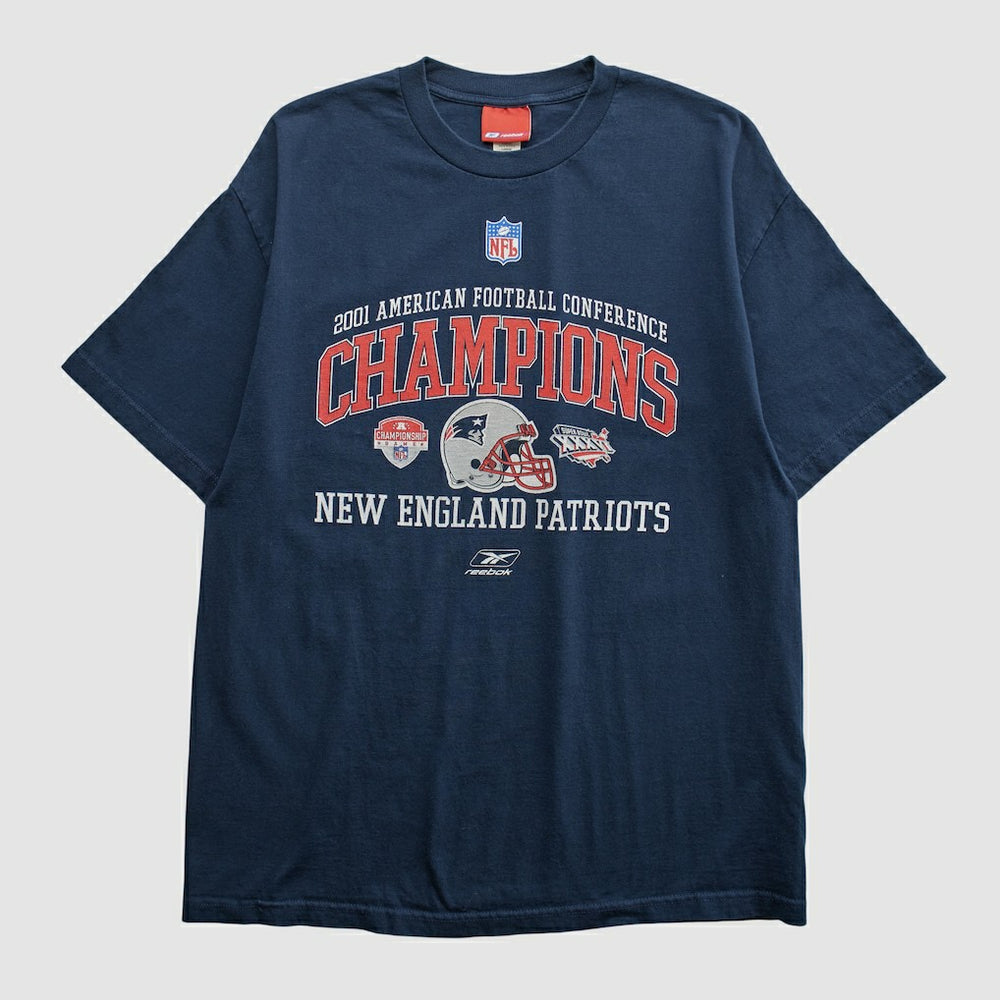 New England Patriots Reebok 2001 T-shirt - Navy Vintage online