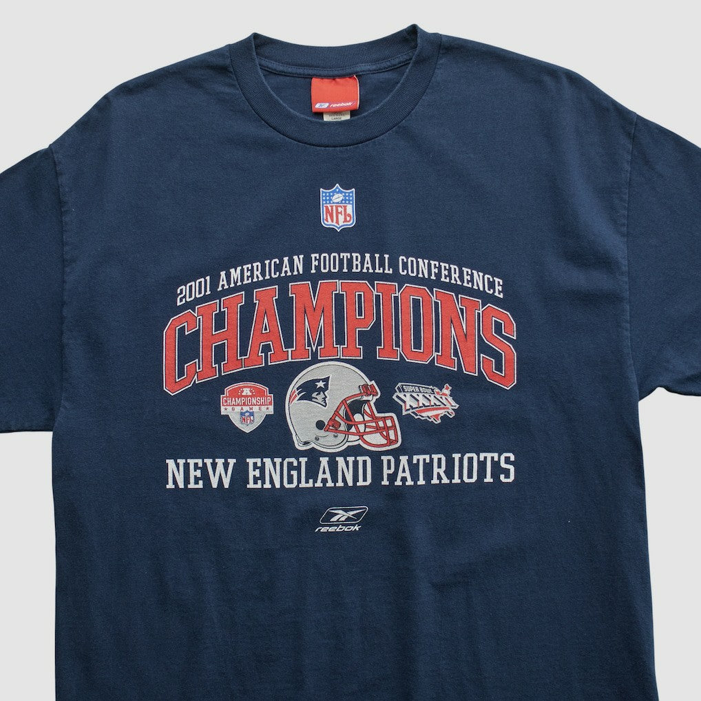 New England Patriots Reebok 2001 T-shirt - Navy Vintage online