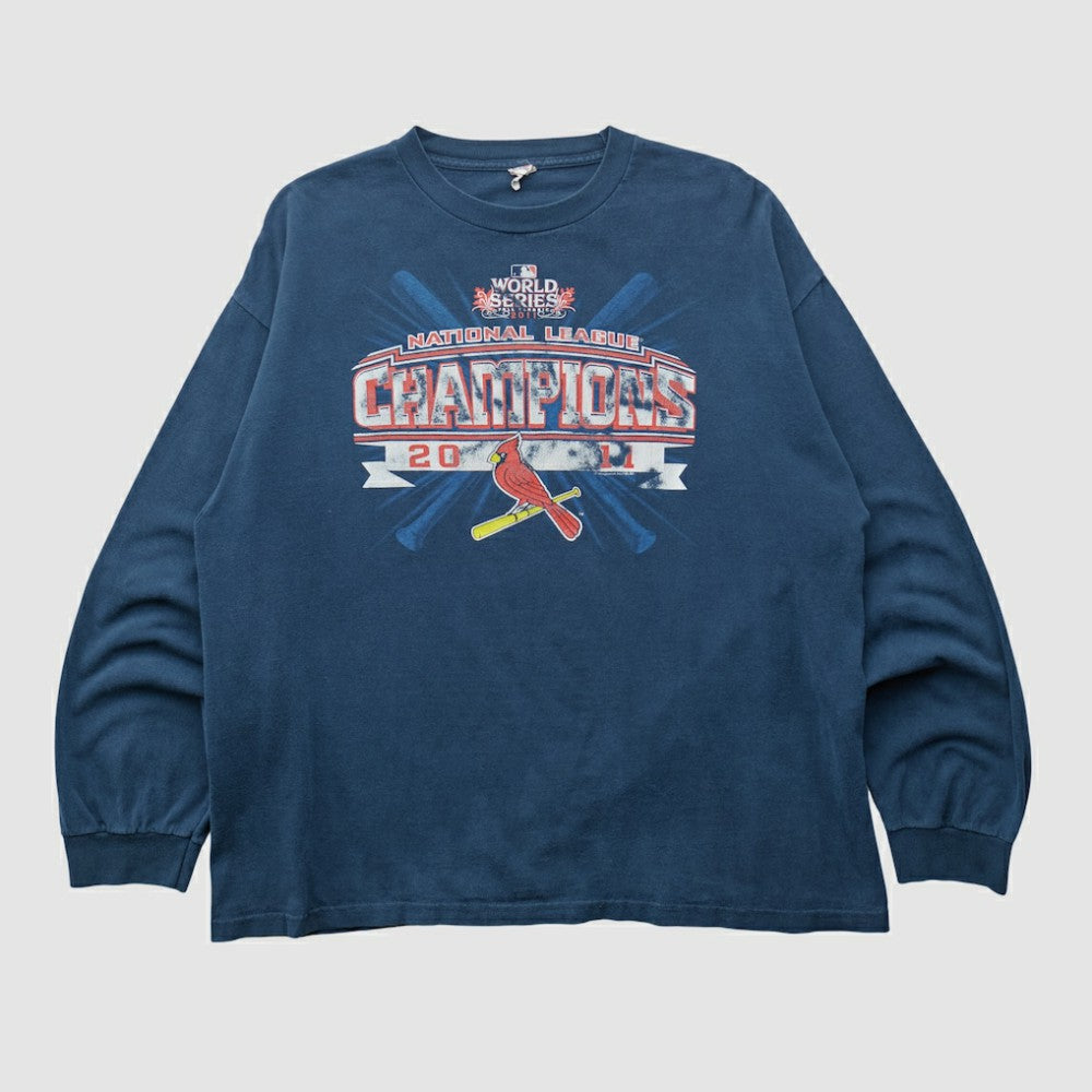 St. Louis Cardinals Alstyle 2011 Long Sleeve T-shirt Navy Vintage
