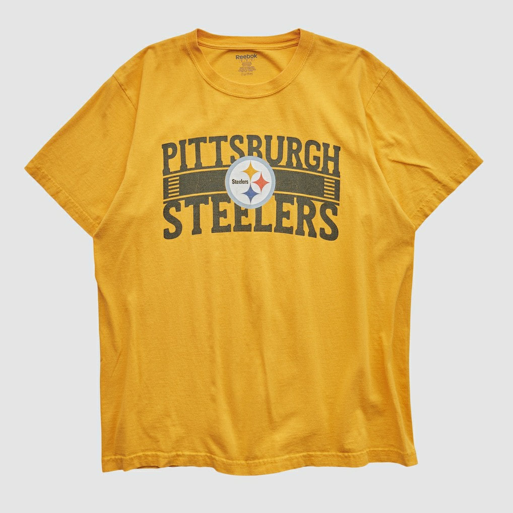 Pittsburgh Steelers Reebok 2000s T-shirt - Yellow Vintage discount