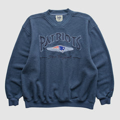 New England Patriots Lee Apparel 90s Pullover Sweatshirt - Navy Vintage sale