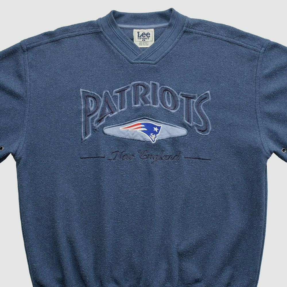 New England Patriots Lee Apparel 90s Pullover Sweatshirt - Navy Vintage sale