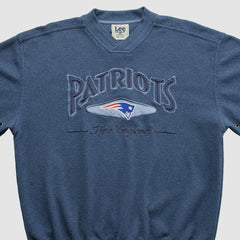 New England Patriots Lee Apparel 90s Pullover Sweatshirt - Navy Vintage sale