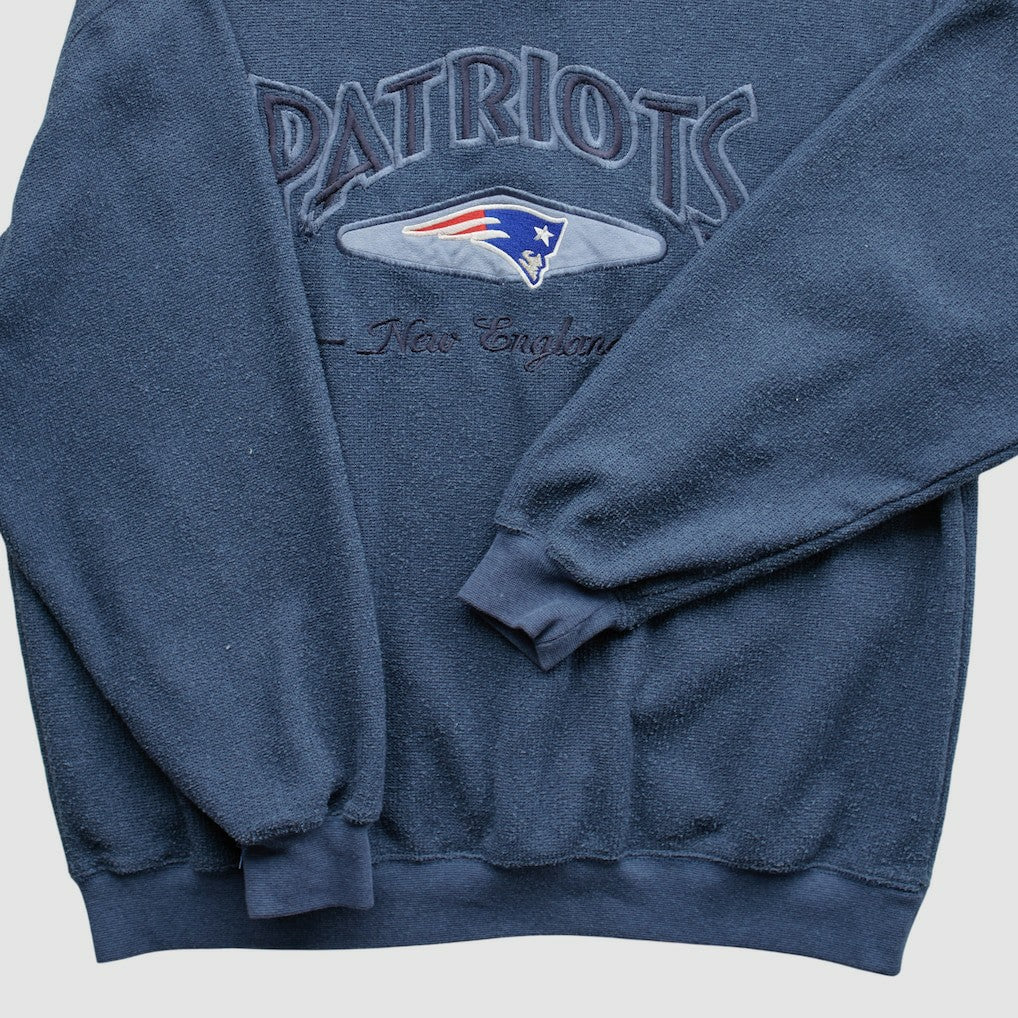 New England Patriots Lee Apparel 90s Pullover Sweatshirt - Navy Vintage sale