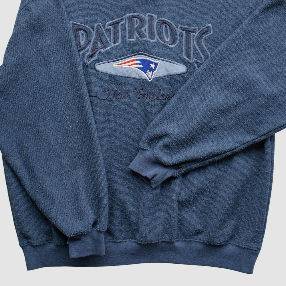 New England Patriots Lee Apparel 90s Pullover Sweatshirt - Navy Vintage sale