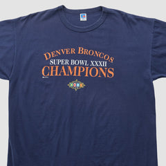 Denver Broncos Russell 1998 T-shirt - Navy Vintage outlet