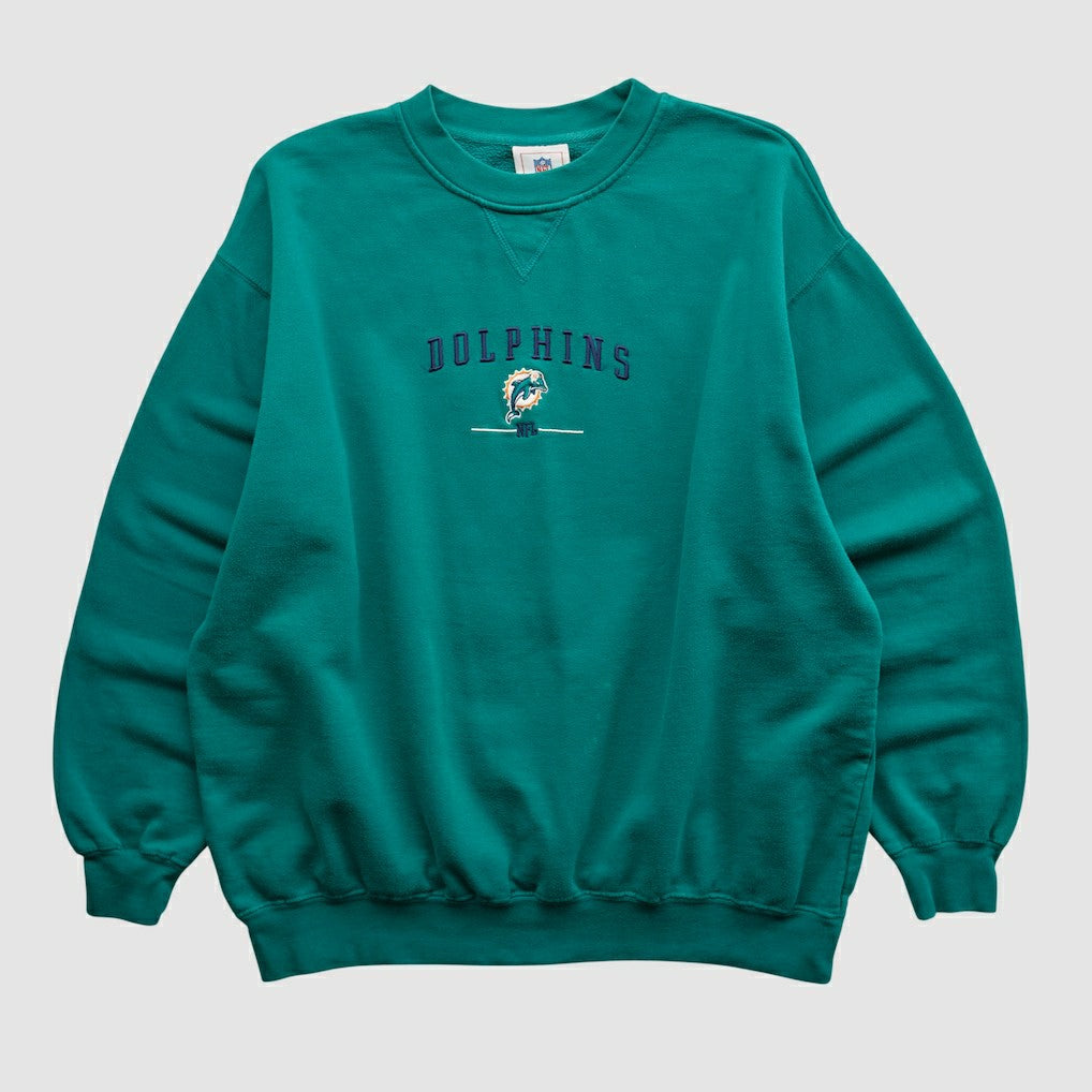 Miami Dolphins NFL 2000s Pullover Sweatshirt - Teal Vintage cheap
