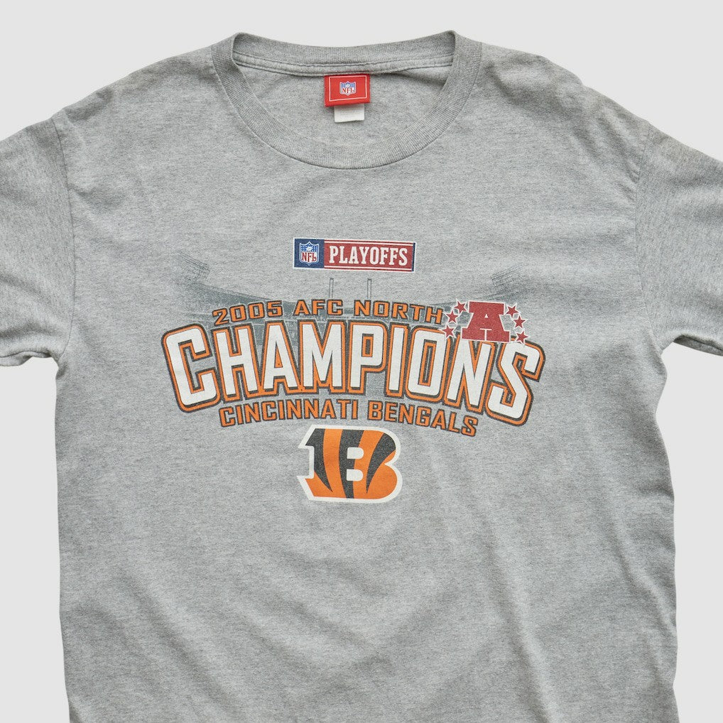 Cincinnati Bengals NFL 2005 Long Sleeve T-shirt - Heather Gray Vintage for sale