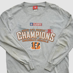 Cincinnati Bengals NFL 2005 Long Sleeve T-shirt - Heather Gray Vintage for sale