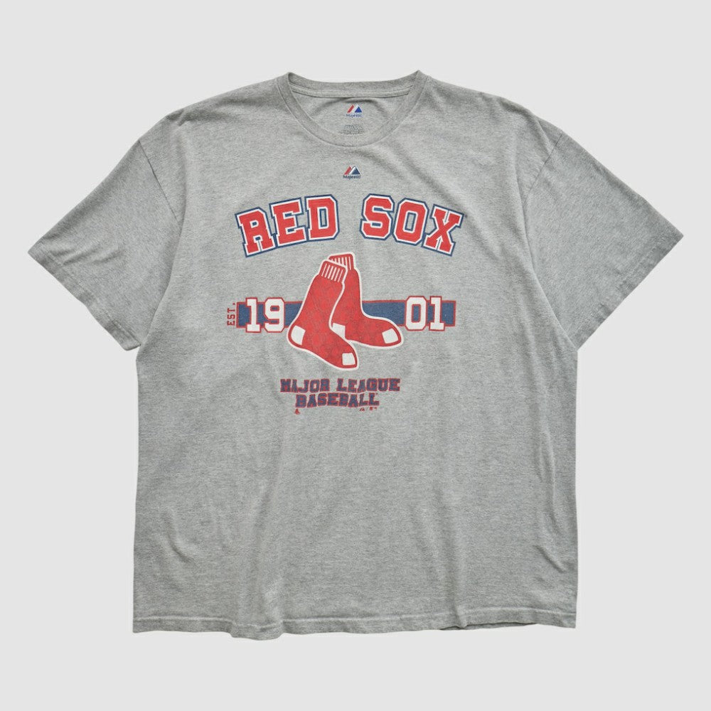Boston Red Sox Majestic 2010s T-shirt Heather Gray Vintage