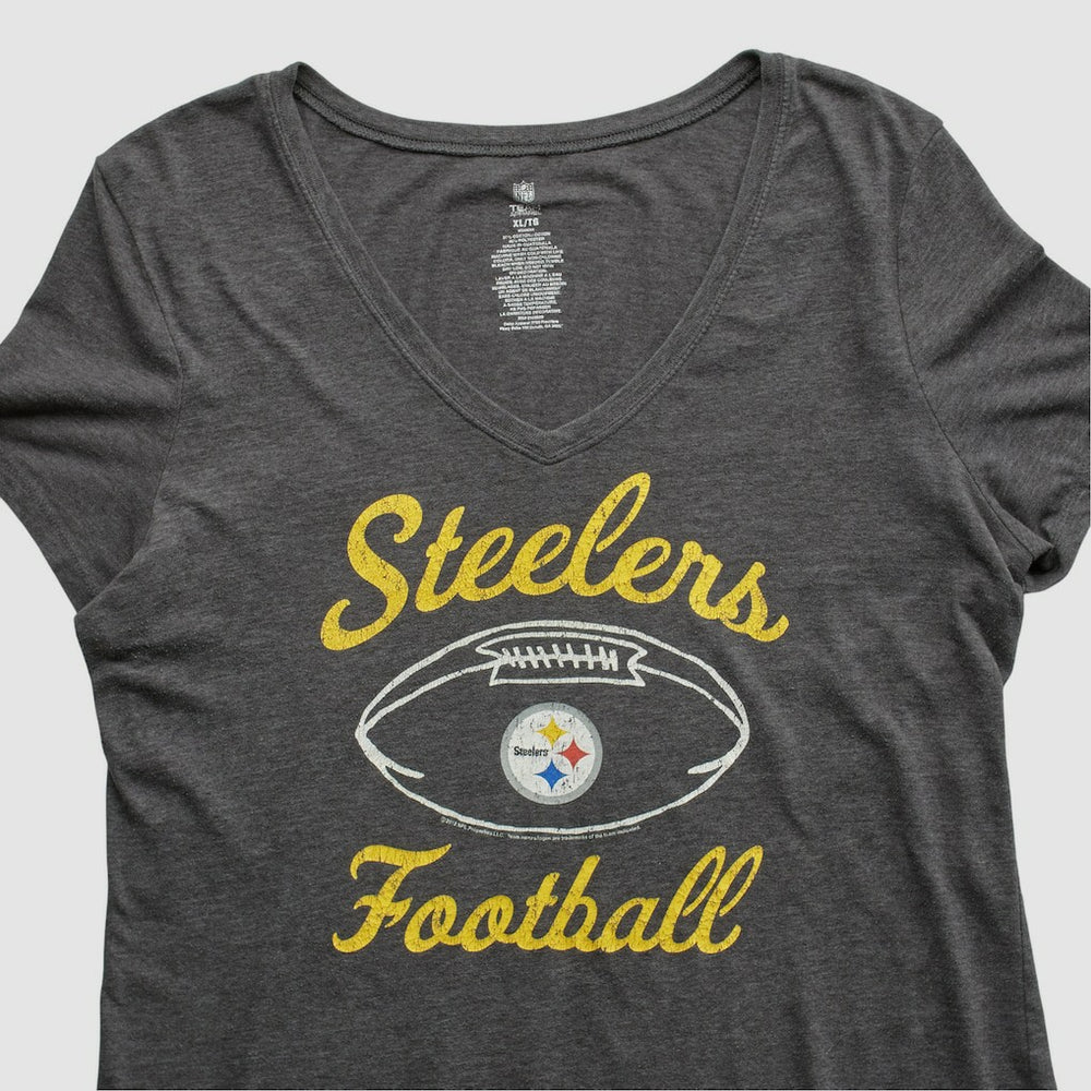 Pittsburgh Steelers NFL 2010s T-shirt - Dark Heather Gray Vintage for sale