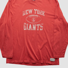 New York Giants Reebok 2000s Long Sleeve T-shirt - Red Vintage outlet